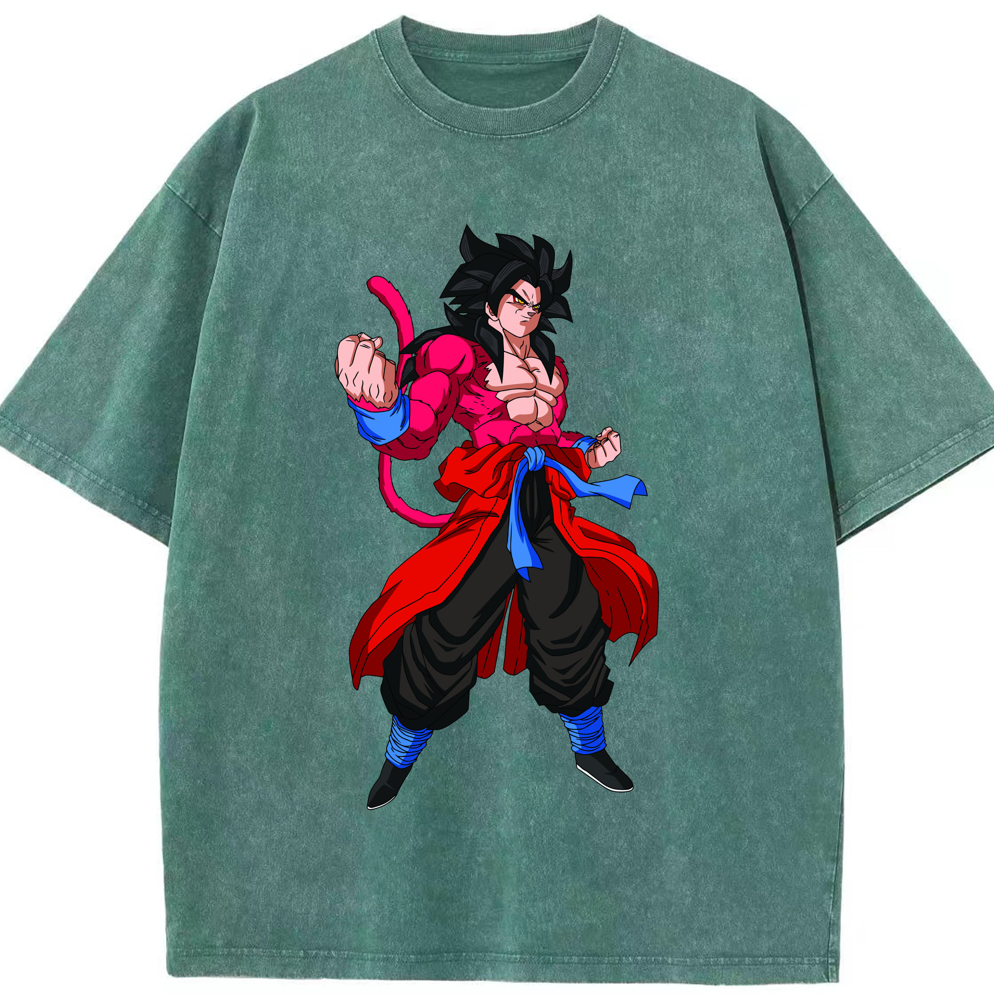 ドラゴンボール 孫悟空（そん ごくう）Son Goku カカロット DRAGON BALL Kakarotto 綿100% ヴィンテージ風 半袖Tシャツ（フロントプリント）